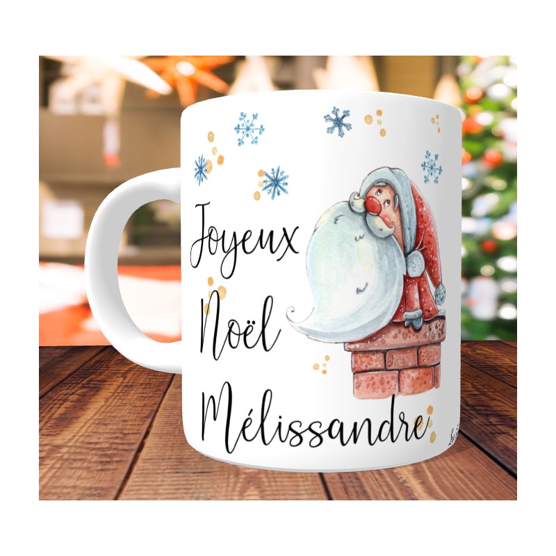 Mug Café de Noël personnalisé - Cadeau Noël