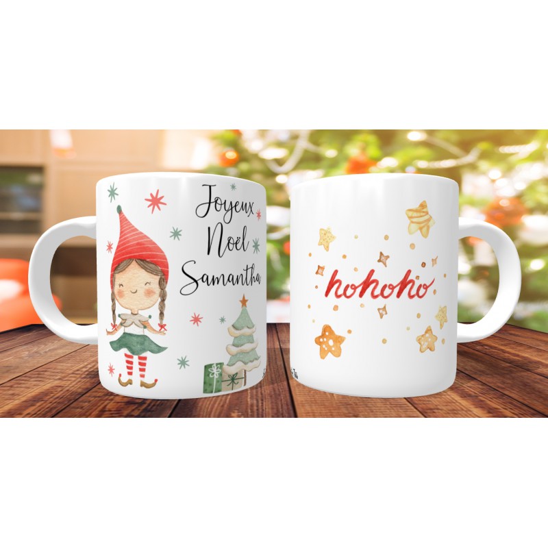 Mug Nounou Joyeux Noel - Par Métiers/Nounou - Mug-Cadeau