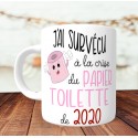 Mug Crise du Papier Toilette - Mug Humour