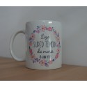 Mug personnalisé Super témoin Fleurs aquarelle - Personnalisé prénoms, date, prénoms des mariés