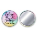 Badge Miroir Meilleure Maîtresse - Personnalisable