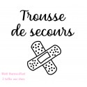 Appliqué Trousse de Secours -Motif en flex thermocollant 2 tailles au choix