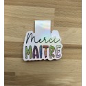 Marque page Merci Maitre