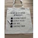 Tote Bag humeur à cocher