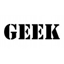 Appliqué thermocollant "Texte Geek V1"