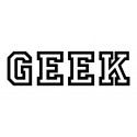 Appliqué thermocollant "Texte Geek V2"