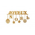 Appliqué en flex thermocollant "Joyeux Noel"