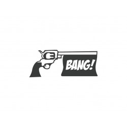 Motif en flex thermocollant "Pistolet Bang"