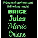 Prénom personnalisé Phosphorescent 