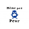 Appliqué thermocollant " Même pas peur"