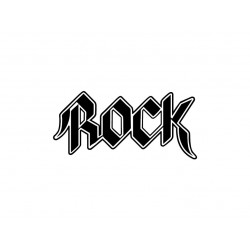 Texte en flex thermocollant "Rock"