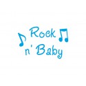 Texte en flex thermocollant "Rock n'baby"