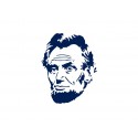 Motif a thermocoller " Silhouette Abraham Lincoln"