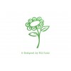 Appliqué "Fleur 2" en flex thermocollant design by KG Fonts