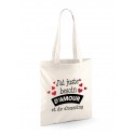 Tote Bag "Amour et shopping"