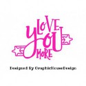 Texte "Love you more" appliqué à thermocoller