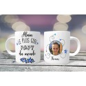 Mug personnalisable Le Plus cool Papy du monde prénom + 1 photo