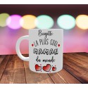 Mug personnalisable La plus cool maman du monde avec prénom