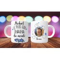 Mug personnalisable Le Plus cool papa du monde prénom + 1 photo