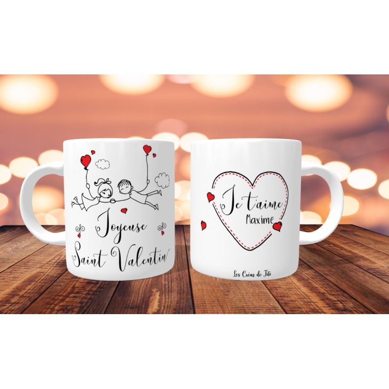 Mug couples célèbres - personnalisable