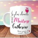 Cadeau Maîtresse- Mug La plus chouette c'est ma Maîtresse - PERSONNALISABLE