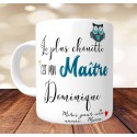 Cadeau Maître- Mug Le plus chouette c'est mon Maître - PERSONNALISABLE