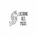 Licorne des mers flex thermocollant - Taille au choix