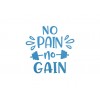 texte_thermocollant_no_pain_no_gain