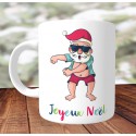 Mug Père noel Floss- Mug cadeau de Noël - Impression recto /verso