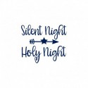 Appliqué thermocollant Silent Night- Motif flex thermocollant Noel