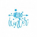 Texte Thermocollant Hello Winter- Motif thermocollant Noel