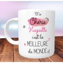 Mug Meilleure Chérie du monde - PERSONNALISÉ