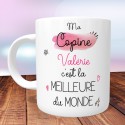 Mug Meilleure Copine du monde - PERSONNALISÉ - Cadeau personnalisé Meilleure Copine