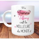 Mug Meilleure Femme du monde - PERSONNALISÉ