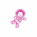 Appliqué thermocollant Astronaute modèle fille